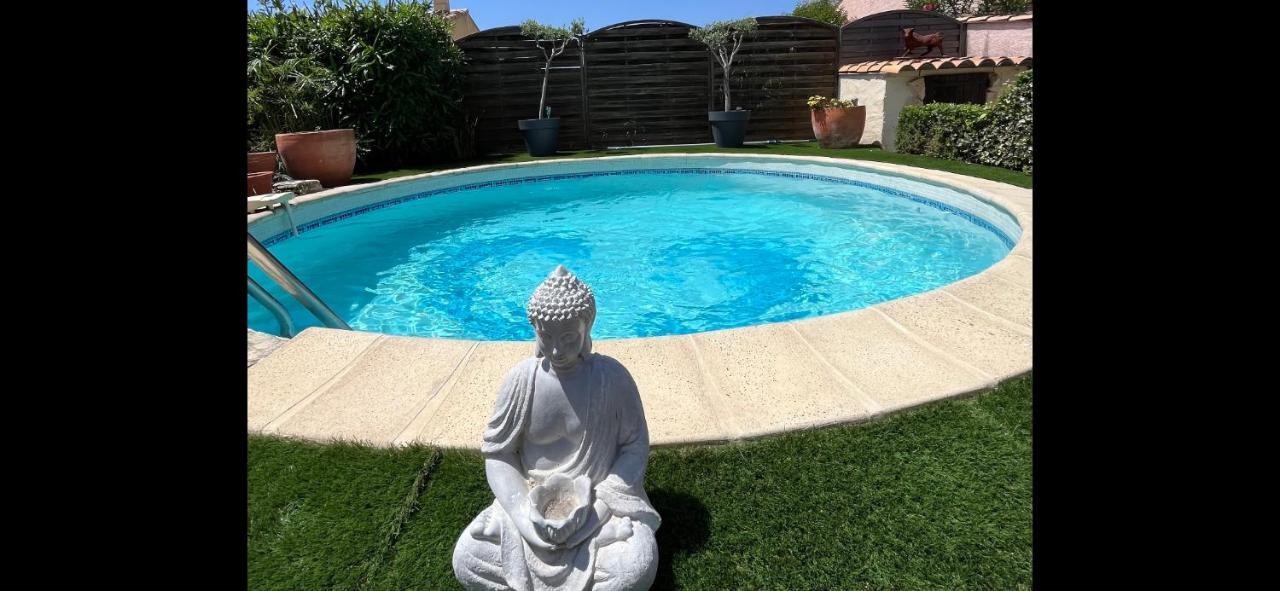 Piscine Cosy, 3 Chambres, 3 Sdb, Havre De Paix A 10 Min Des Plages Mauguio Exterior foto